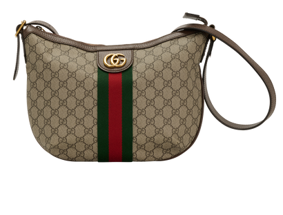 Half Moon Ophedia, &pound;695, Handbags, Beige, Canvas, Front view